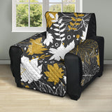 Beautiful gold autumn maple leaf pattern Recliner Cover Protector