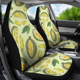 Durian Leaves Pattern Background Universal Fit Car Seat Covers
