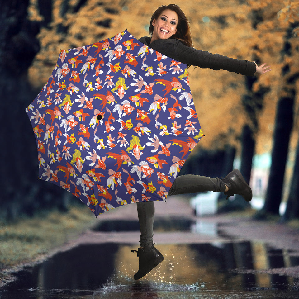 Goldfish Pattern Print Design 04 Umbrella