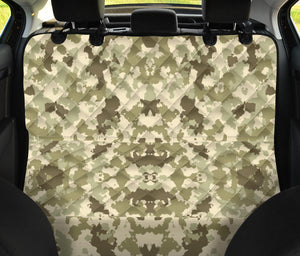 Light Green Camo Camouflage Pattern Dog Car Seat Covers