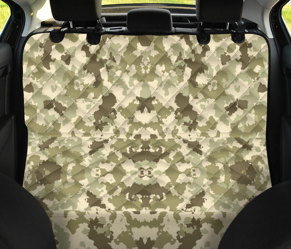 Light Green Camo Camouflage Pattern Dog Car Seat Covers