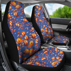 Clown Fish Pattern Print Design 04 Universal Fit Car Seat Covers