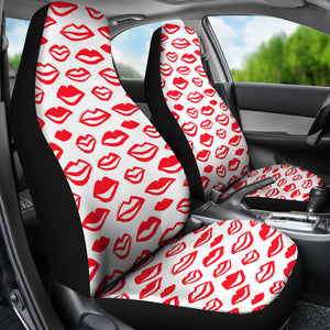 Lips Pattern Print Design 05 Universal Fit Car Seat Covers