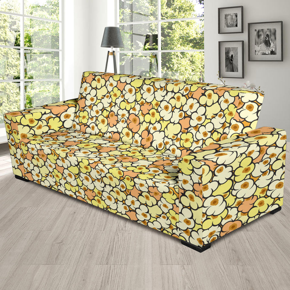 Popcorn Pattern Print Design 03  Sofa Slipcover