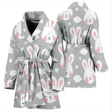 Rabbit Cloud Pattern Women'S Bathrobe