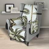 Monkey sloth lemur palm trees pattern Chair Cover Protector