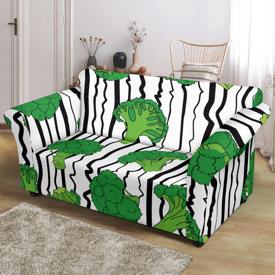 Cool Broccoli Pattern Loveseat Couch Slipcover