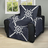 nautical steering wheel rope pattern Recliner Cover Protector