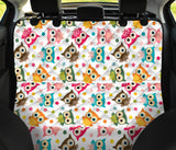 Color Cute Owl Pattern Dog Car Seat Covers