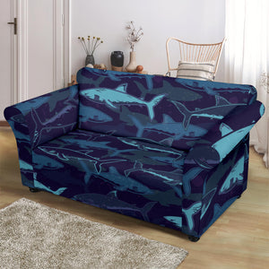 Shark Pattern Loveseat Couch Slipcover