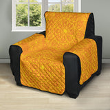 Orange traditional indian element pattern Recliner Cover Protector