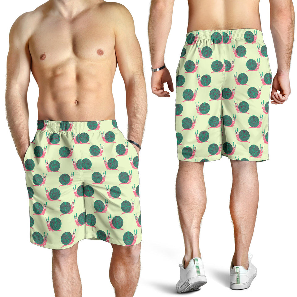 Snail Pattern Print Design 04 Men Shorts