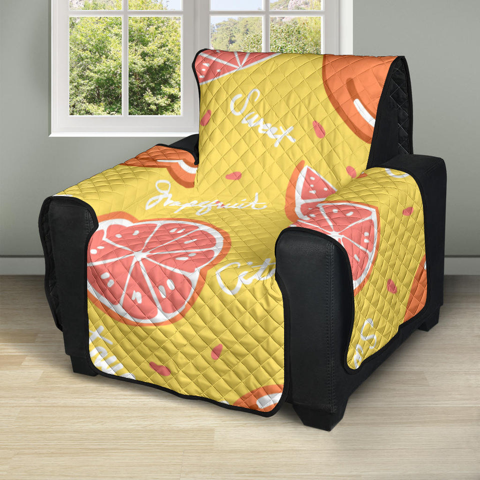 Grapefruit yellow background Recliner Cover Protector