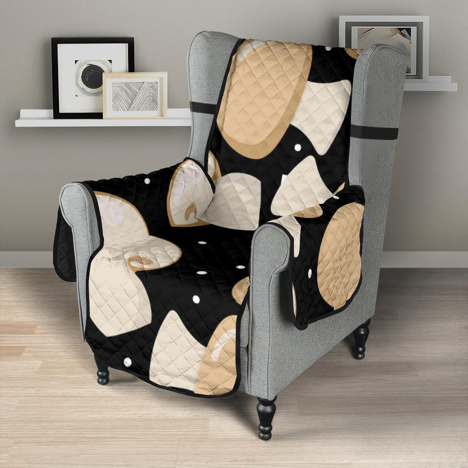 Champignon mushroom pattern Chair Cover Protector