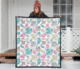 Colorful Shell Pattern Premium Quilt