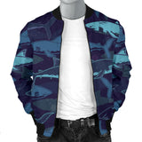 Shark Pattern Men'S Bomber Jacket