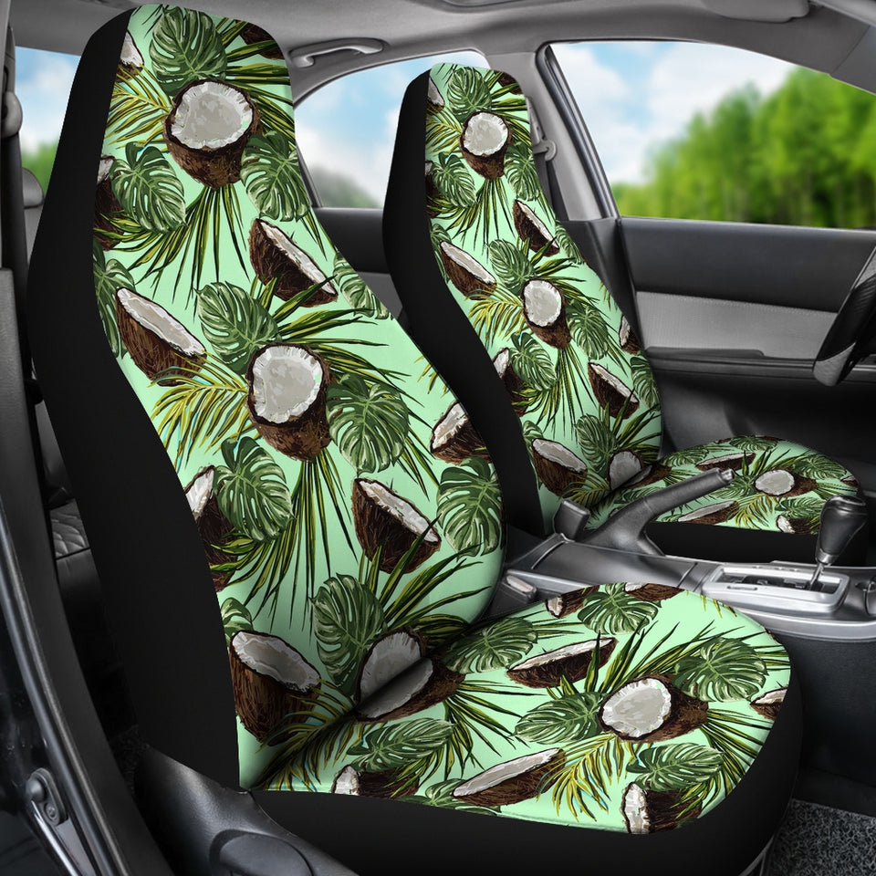 Coconut Pattern Print Design 02 Universal Fit Car Seat Covers