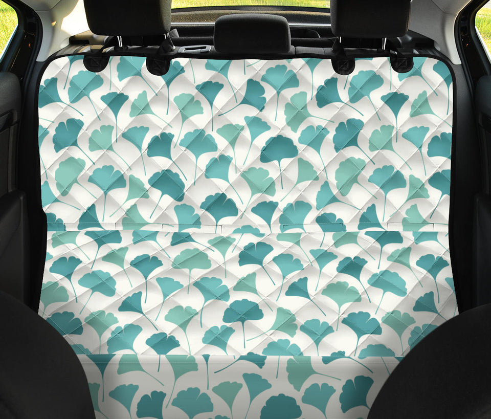 Green Ginkgo Leaves Pattern Dog Car Seat Covers