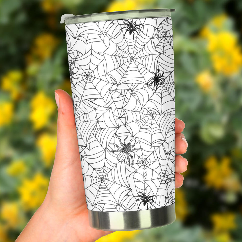 Spider Web Cobweb Pattern Tumbler