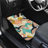 Eagle Pattern Print Design 02 Front and Back Car Mats