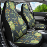 Cute Owls Leaves Pattern Universal Fit Car Seat Covers