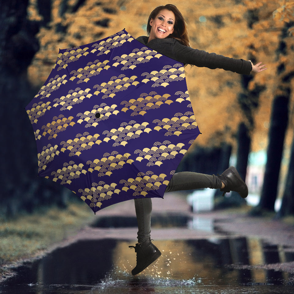 Beautiful Japanese Fan Pattern Umbrella