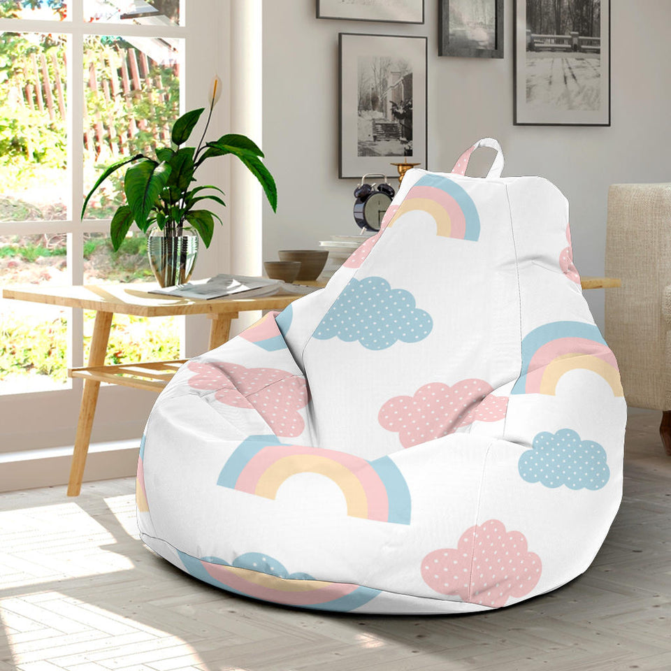 Cute Rainbow Clound Pattern Bean Bag Cover
