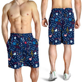 Music Notes Pattern Print Design 03 Men Shorts