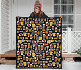 Beer Type Pattern Premium Quilt