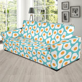 Fried Eggs Pattern Print Design 04 Sofa Slipcover