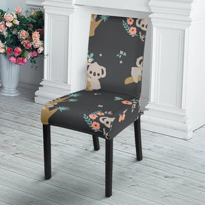 Cute Koala Pattern Dining Chair Slipcover