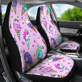 Cute Ice Cream Cone Animal Pattern Universal Fit Car Seat Covers