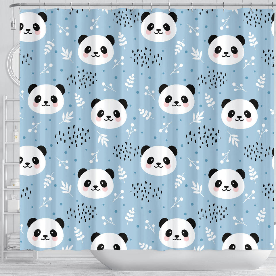 Cute Panda Pattern Shower Curtain Fulfilled In US