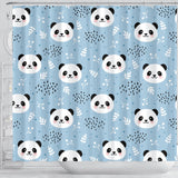 Cute Panda Pattern Shower Curtain Fulfilled In US