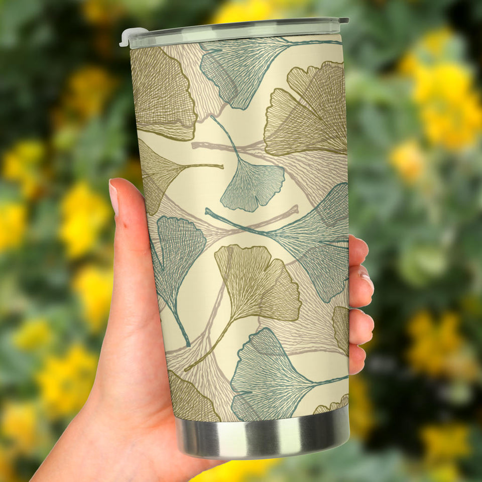 Ginkgo Leaves Design Pattern Tumbler