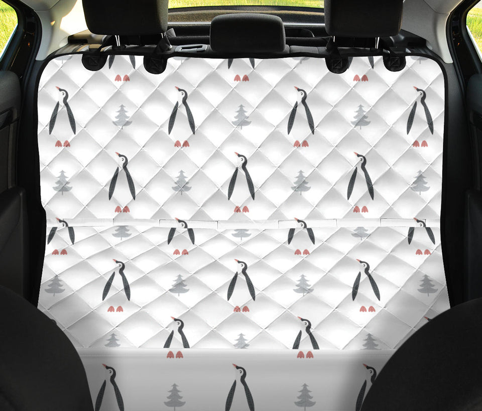 Penguin Pattern Dog Car Seat Covers