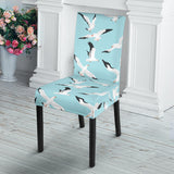 Seagull Pattern Print Design 01 Dining Chair Slipcover