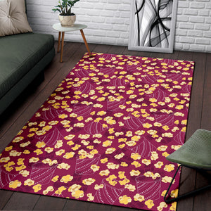 Popcorn Pattern Print Design 02 Area Rug