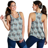 Lovely Sea Otter Pattern Women Racerback Tank Top