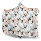 Cute Mermaid Pattern Hooded Blanket