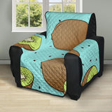 Kiwi blue background Recliner Cover Protector