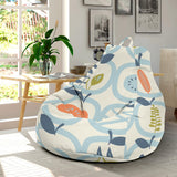 Apples Leaves Pattern Bean Bag Cover