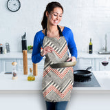 Zigzag Chevron Striped Pattern Adjustable Apron
