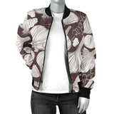 Garlic Bulb Dark Background Women'S Bomber Jacket