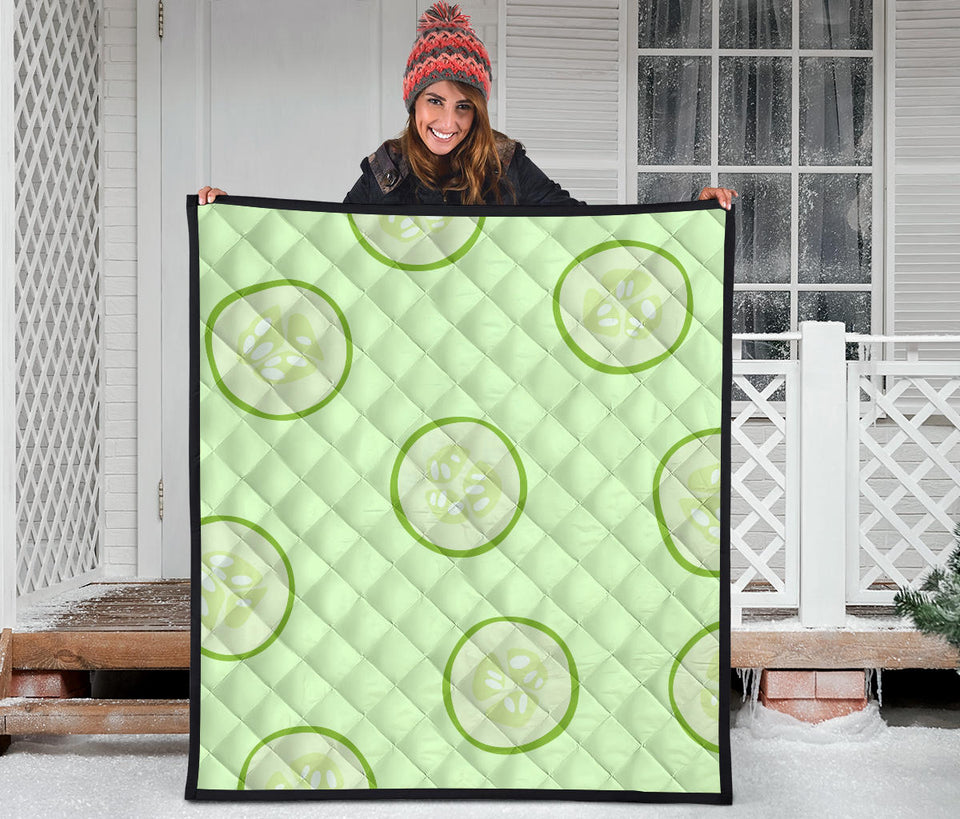 Cucumber Pattern Premium Quilt
