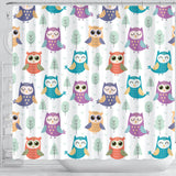 Cute Owl Pattern Shower Curtain Fulfilled In US