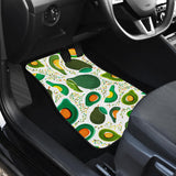 Avocado Design Pattern Front And Back Car Mats