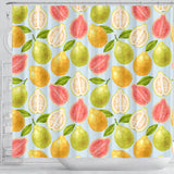 Guava Design Pattern Shower Curtain Fulfilled In US