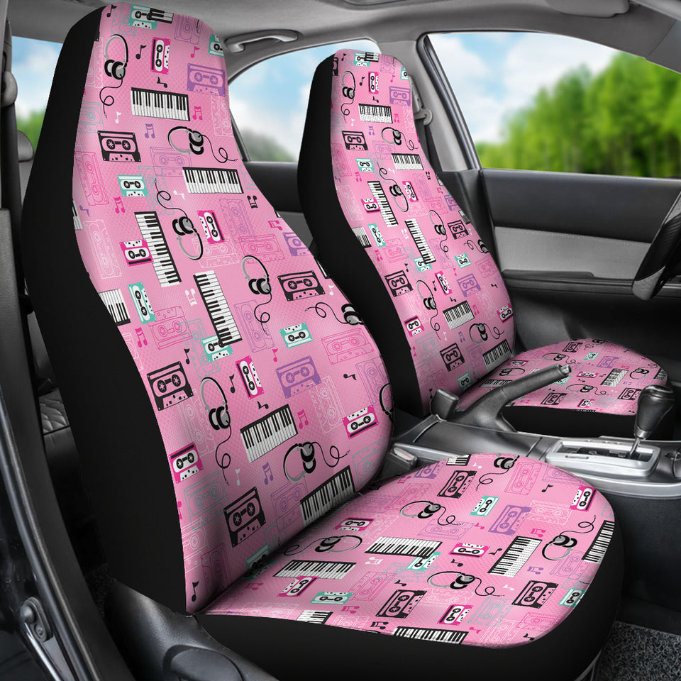 Piano Pattern Print Design 01 Universal Fit Car Seat Covers