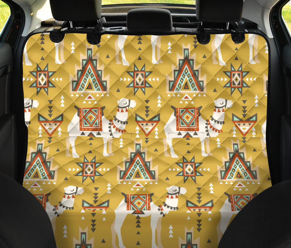 Camels Ethnic Motif Pattern Dog Car Seat Covers